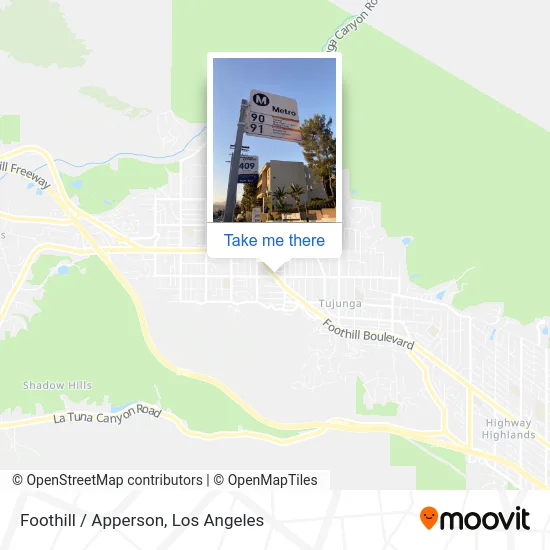 Foothill / Apperson map