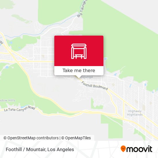 Foothill / Mountair map