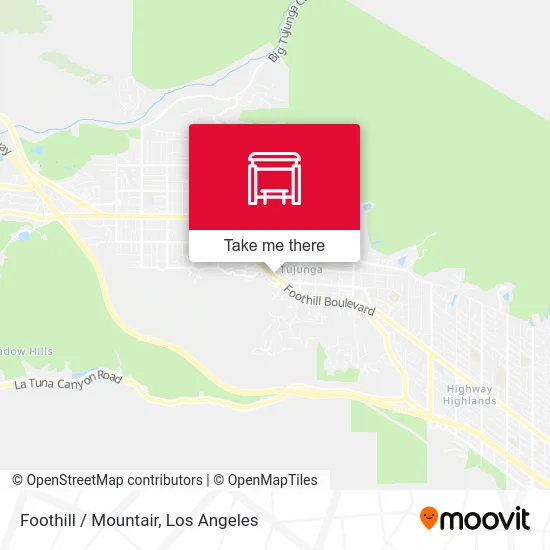 Foothill / Mountair map