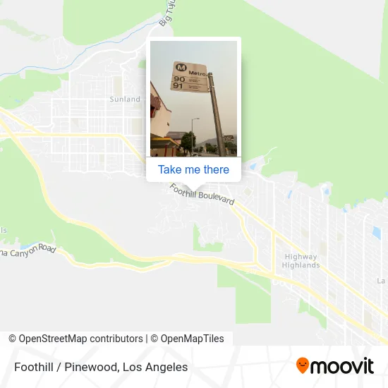 Foothill / Pinewood map