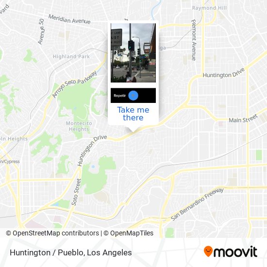 Mapa de Huntington / Pueblo