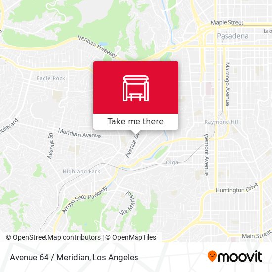 Avenue 64 / Meridian map