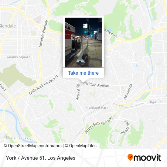 York / Avenue 51 map