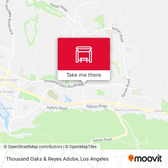 Thousand Oaks & Reyes Adobe map
