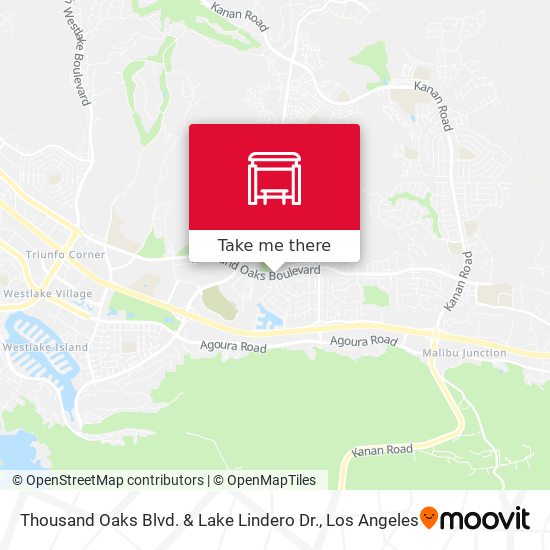Thousand Oaks Blvd. & Lake Lindero Dr. map