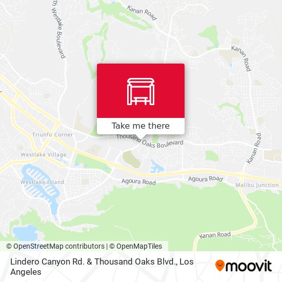Lindero Canyon Rd. & Thousand Oaks Blvd. map