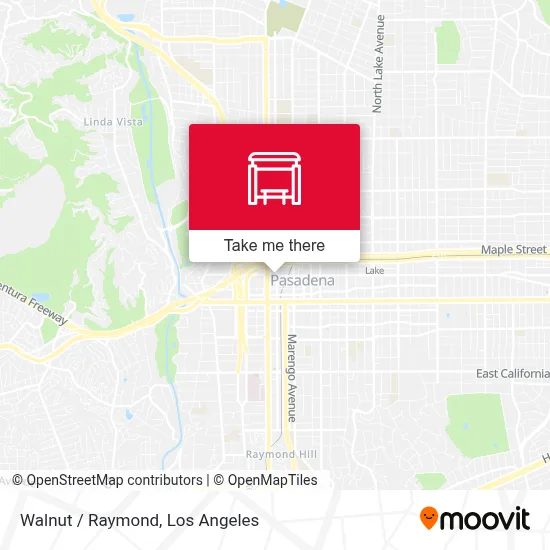 Walnut / Raymond map