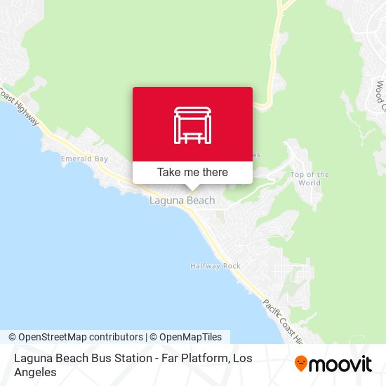 Laguna Beach Bus Station - Far Platform map