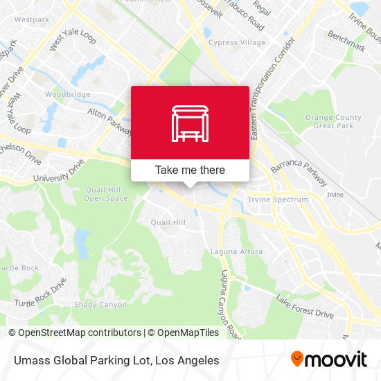 Mapa de Umass Global Parking Lot
