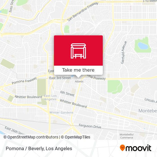 Pomona / Beverly map