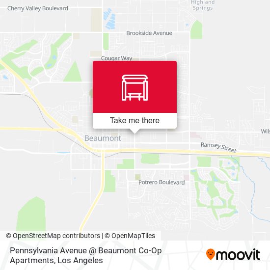 Mapa de Pennsylvania Avenue @ Beaumont Co-Op Apartments