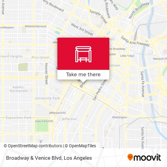 Broadway & Venice Blvd map