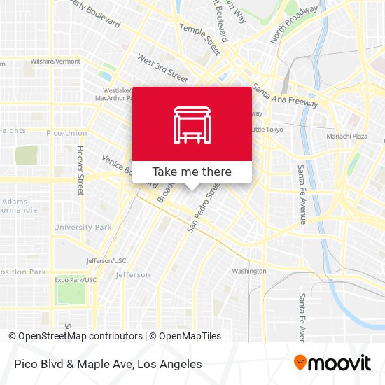 Pico Blvd & Maple Ave map