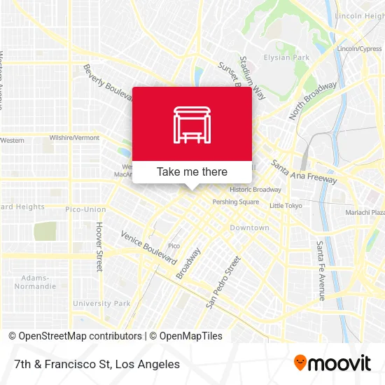 7th & Francisco St map