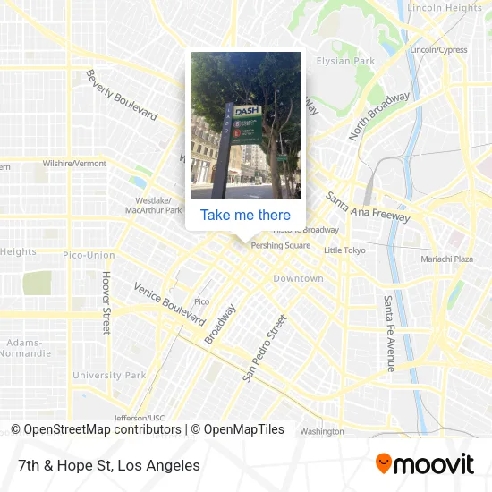7th & Hope St map