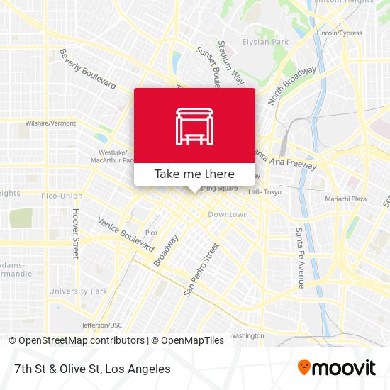 Mapa de 7th St & Olive St