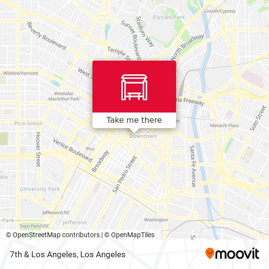 7th & Los Angeles map