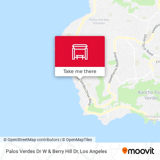 Palos Verdes Dr W & Berry Hill Dr map