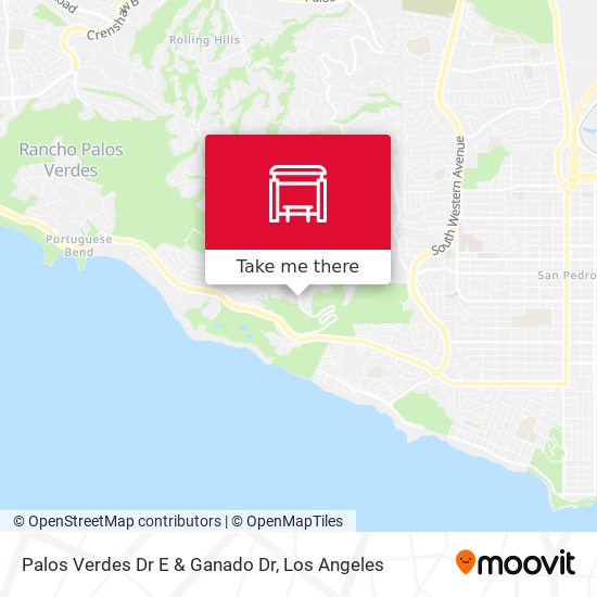 Palos Verdes Dr E & Ganado Dr map