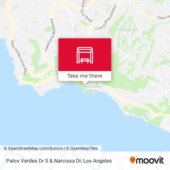 Palos Verdes Dr S & Narcissa Dr map