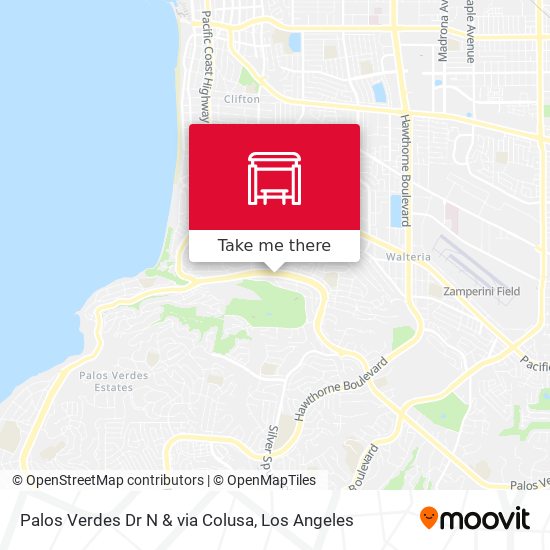 Palos Verdes Dr N & via Colusa map