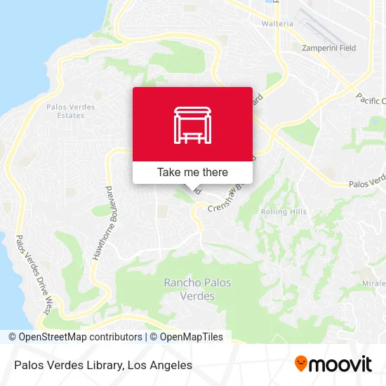 Mapa de Palos Verdes Library