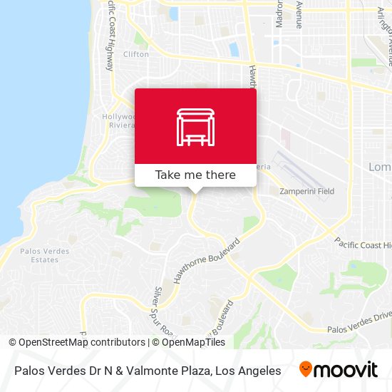 Palos Verdes Dr N & Valmonte Plaza map