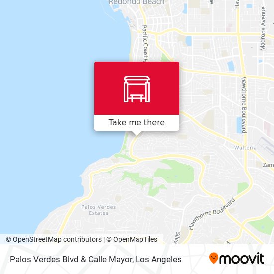 Palos Verdes Blvd & Calle Mayor map