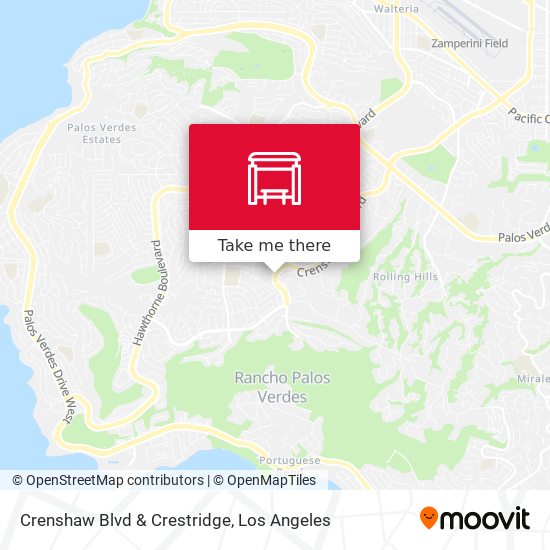 Crenshaw Blvd & Crestridge map