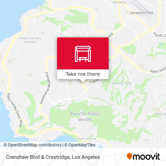 Mapa de Crenshaw Blvd & Crestridge