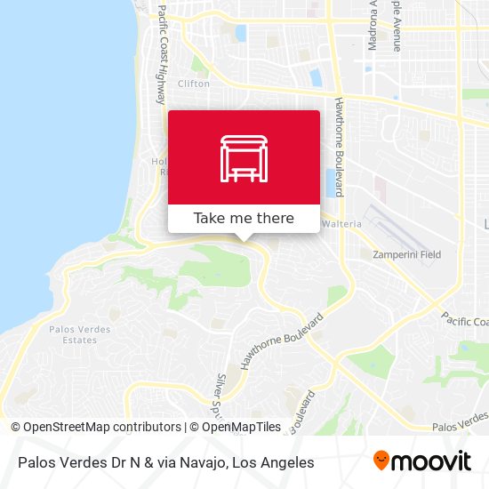 Palos Verdes Dr N & via Navajo map