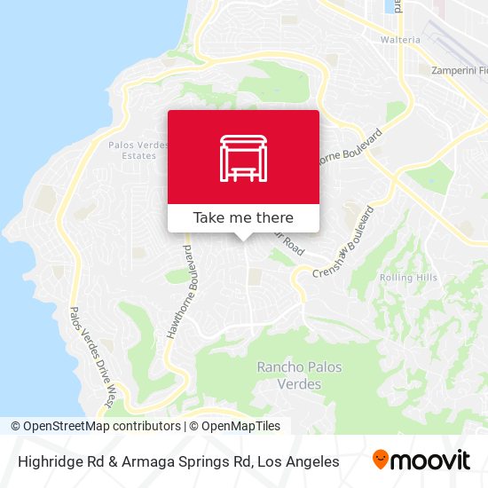 Highridge Rd & Armaga Springs Rd map