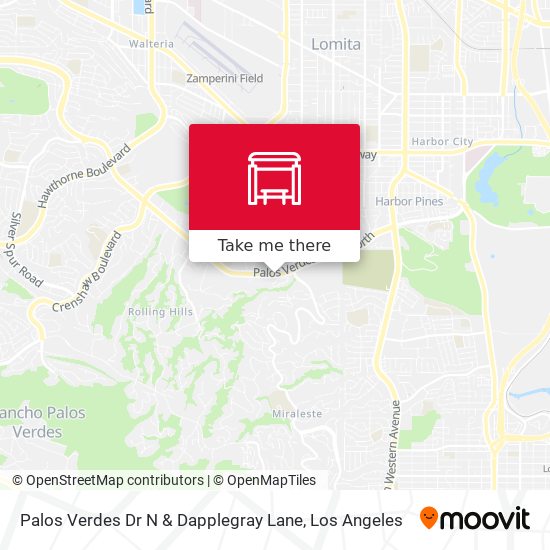 Palos Verdes Dr N & Dapplegray Lane map