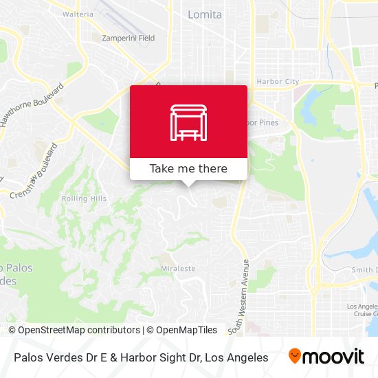 Palos Verdes Dr E & Harbor Sight Dr map