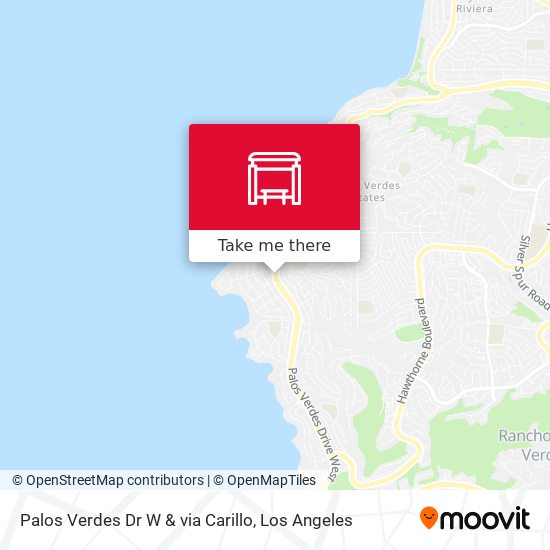 Mapa de Palos Verdes Dr W & via Carillo