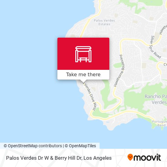 Palos Verdes Dr W & Berry Hill Dr map