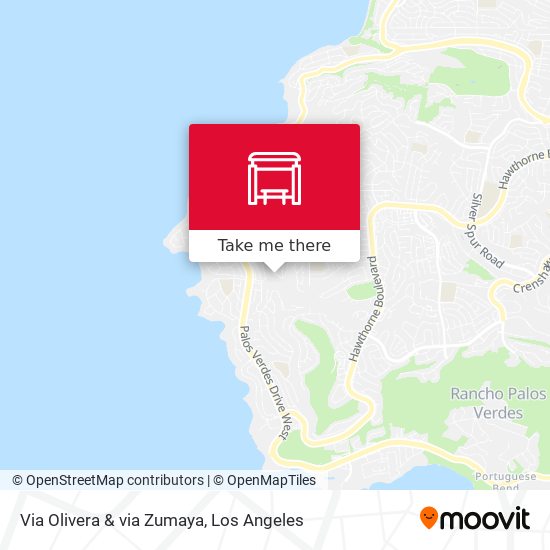 Via Olivera & via Zumaya map