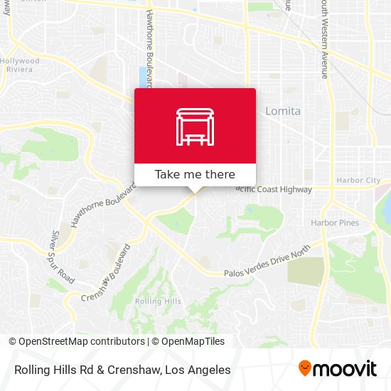 Rolling Hills Rd & Crenshaw map