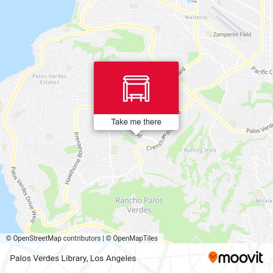 Palos Verdes Library map