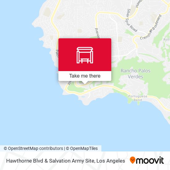Hawthorne Blvd & Salvation Army Site map