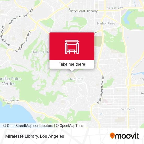 Miraleste Library map
