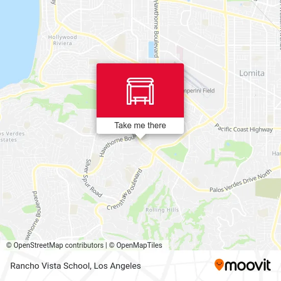 Rancho Vista School map