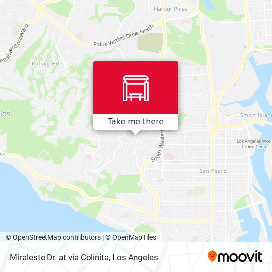 Miraleste Dr. at via Colinita map