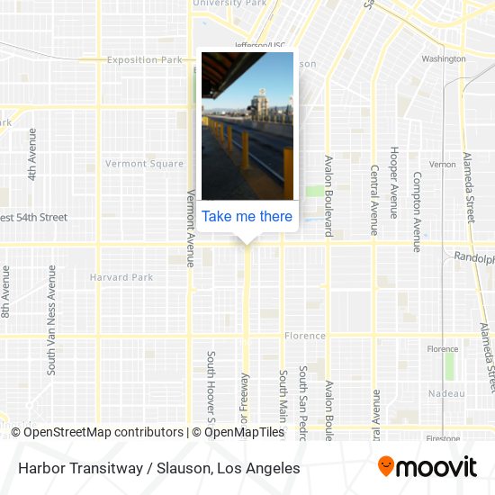 Harbor Transitway / Slauson map