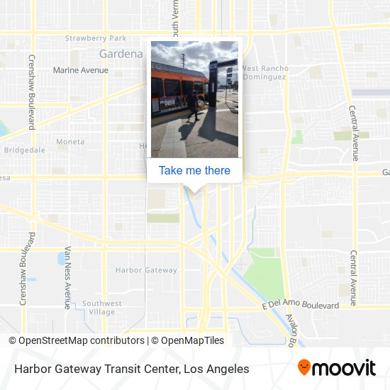 Harbor Gateway Transit Center map