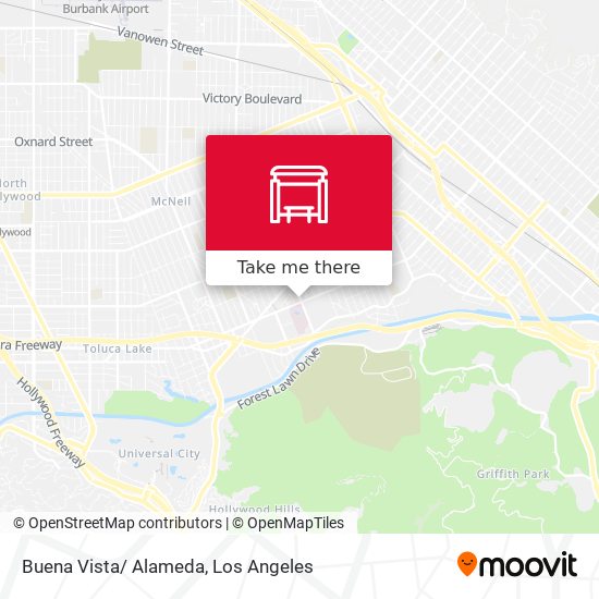 Buena Vista/ Alameda map