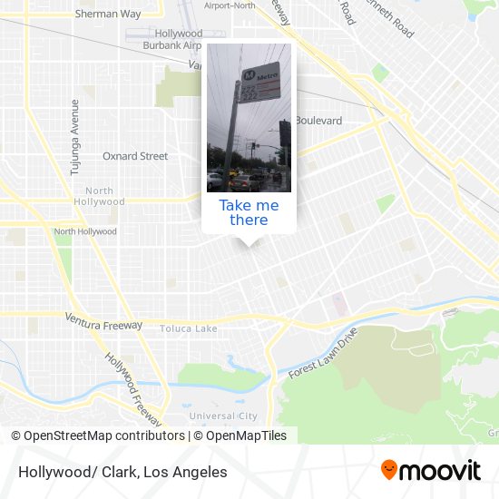 Hollywood/ Clark map