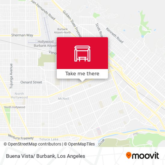 Buena Vista/ Burbank map