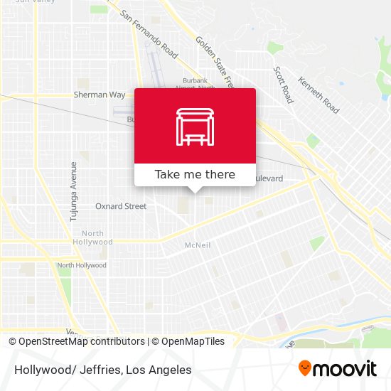 Hollywood/ Jeffries map