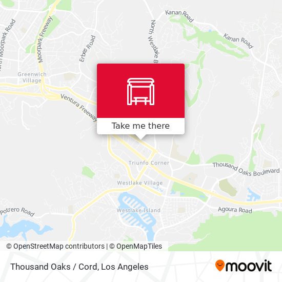 Thousand Oaks / Cord map